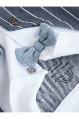 % 100 Pamuklu Premium Mavi Lacivert Smokin Tulum