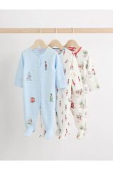 % 100 Pamuklu Özel Seri London Desenli Cath Kidston 3'lü Tulum Set