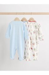 % 100 Pamuklu Özel Seri London Desenli Cath Kidston 3'lü Tulum Set