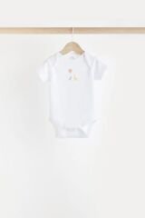 Next Baby %100 Pamuklu Beyaz Animal Tulum Body Zıbın Önlük Şapka Set
