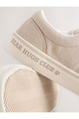 Krem Bantlı Sneaker