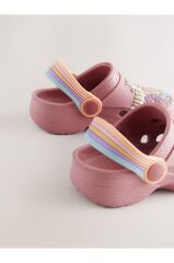 Pembe Safari Desenli Terlik / Sandalet