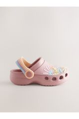 Pembe Safari Desenli Terlik / Sandalet