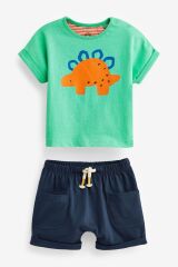 Next Baby % 100 Pamuklu Multi Bright Character 3’lü Şortlu Alt Üst Takım