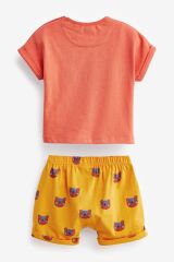 Next Baby % 100 Pamuklu Multi Bright Character 3’lü Şortlu Alt Üst Takım