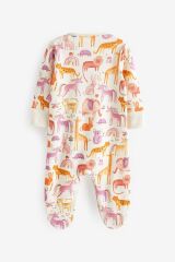 Next Baby % 100 Pamuklu Pink Unicorn 3’lü Tulum Set