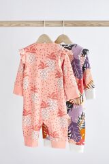 Next Baby % 100 Pamuklu Pembe 2’li Tulum Set