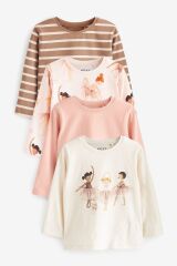 Next Baby Pamuklu Balerin Desenli 4’lü Body Set