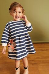 Next Baby % 100 Pamuklu Character Sweat Elbise