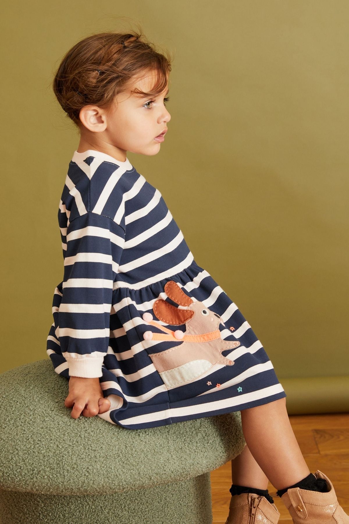 Next Baby % 100 Pamuklu Character Sweat Elbise