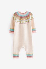 Next Baby % 100 Pamuklu Bright Fairisle Romper