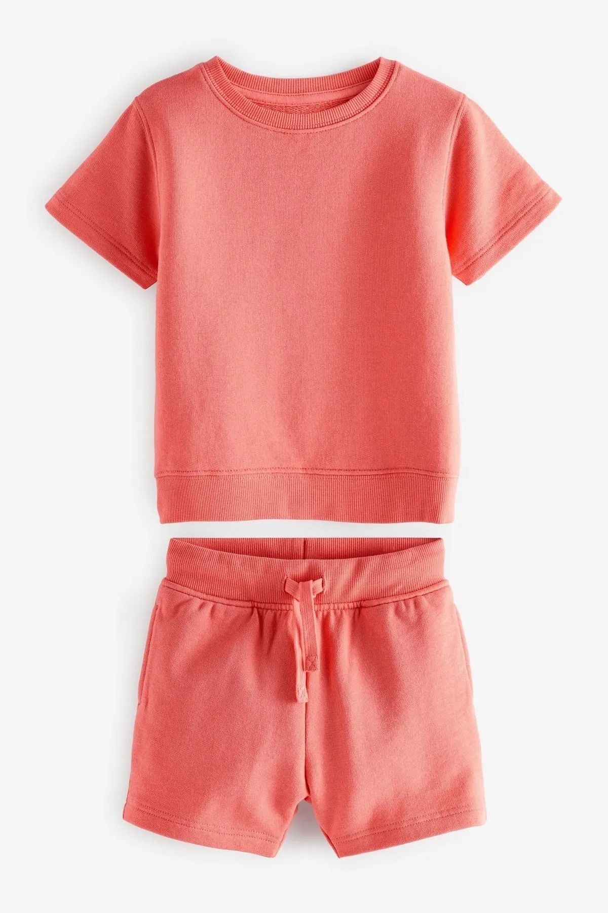 Next Baby %100 Pamuklu Nar Çiçeği T-shirt Ve Şort Takımı