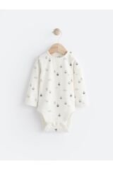 Next Baby % 100 Pamuklu Gri Balina Desenli Salopet Body Zıbın Set