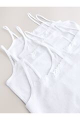 Next Baby Pamuklu İp Askılı Kız Çocuk 5'li Atlet Set
