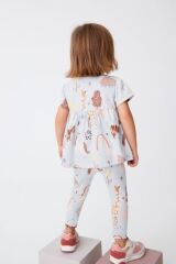 Next Baby Pamuklu Kısa Kollu Animal Alt Üst Takım