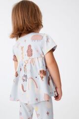 Next Baby Pamuklu Kısa Kollu Animal Alt Üst Takım