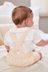 Next Baby % 100 Pamuklu Limon Sarısı Smart Gömlek Şort Çorap Takım