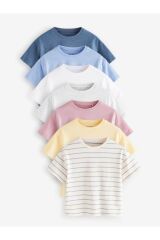 Next Baby Pamuklu Kısa Kollu Basic 7'li Thsirt Set