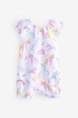 Next Baby % 100 Pamuklu 4’lü Unicorn Rompers Set
