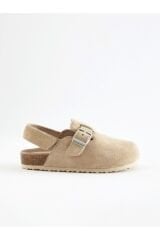 Next Baby Bej Süet Çocuk Unisex Terlik / Sandalet