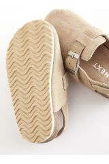 Next Baby Bej Süet Çocuk Unisex Terlik / Sandalet