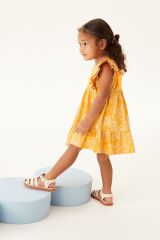 Next Baby % 100 Pamuklu Orange Floral Elbise