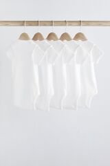 Next Baby % 100 Pamuklu Beyaz Kısa Kollu Body Zıbın