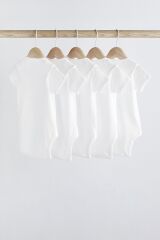 Next Baby % 100 Pamuklu Beyaz Kısa Kollu Body Zıbın