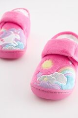 Next Baby Şeker Pembesi Unicorn Bantlı Panduf Ev / Kreş Ayakkabısı