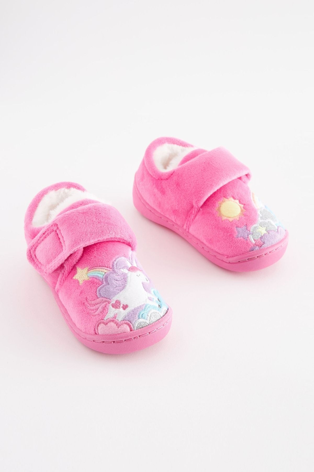 Next Baby Şeker Pembesi Unicorn Bantlı Panduf Ev / Kreş Ayakkabısı