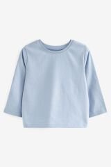 Next Baby % 100 Pamuklu Yeşil Mavi Çiçekli Uzun Kollu Thisrt 4’lü Set