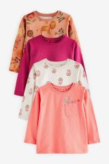 Next Baby % 100 Pamuklu Pink Floral Thsirt Body Set