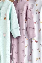 Next Baby % 100 Pamuklu Mint Green 3’lü Tulum Set