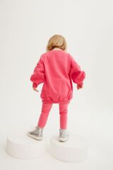 Next Baby % 100 Pamuklu Pembe Sweatshirt Alt Üst Takım