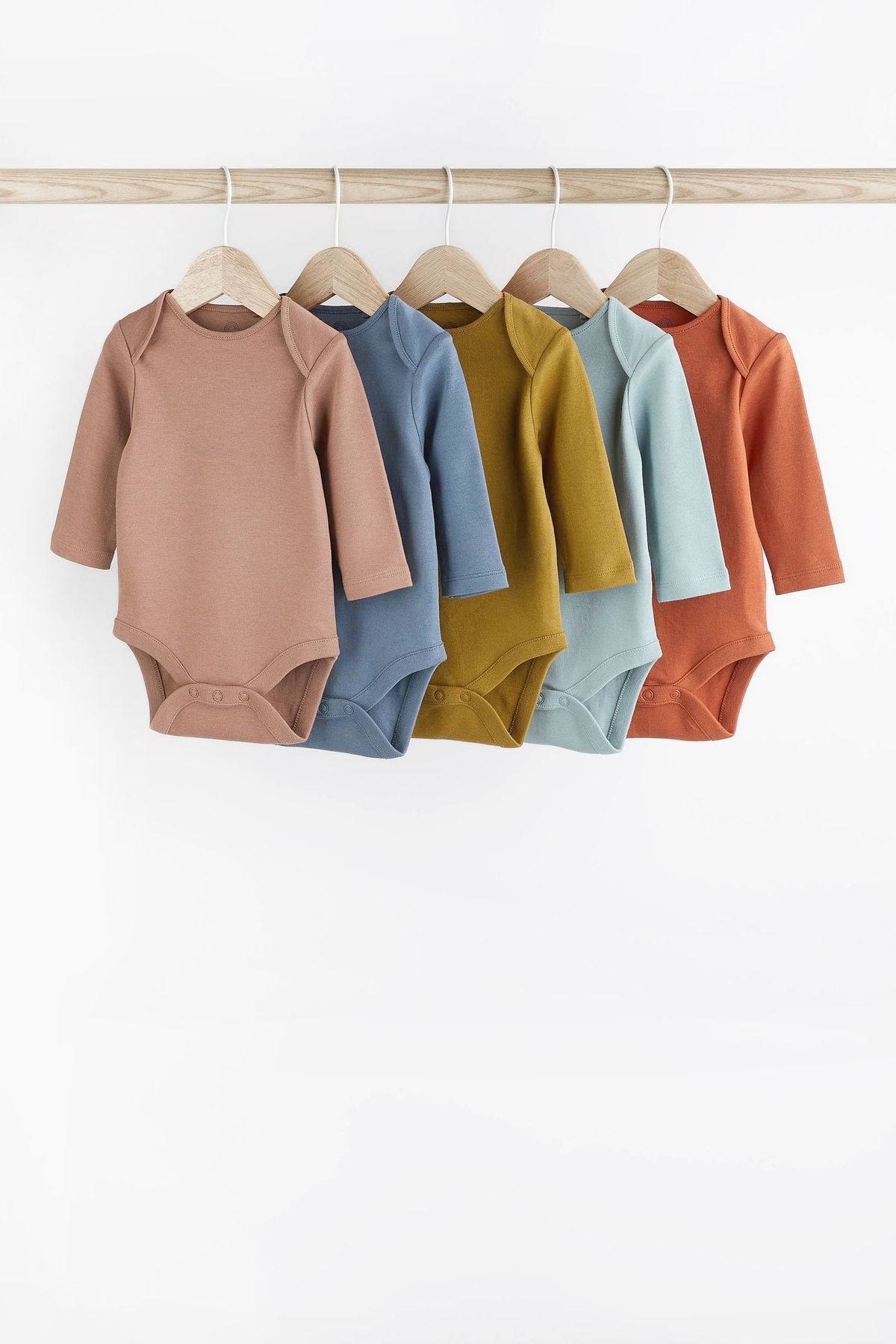 Next Baby % 100 Pamuklu Kahverengi 5’li Body Zıbın Set