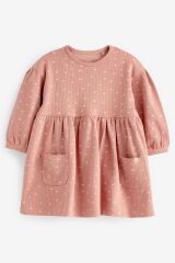 Next Baby % 100 Pamuklu Rust Bown Elbise Kilotlu Çorap Set