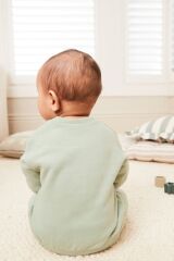 Next Baby % 100 Pamuklu Sage Green Sweatshirt Jogger Alt Üst Takım