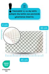 Next Baby Iceberg Terletmeyen Bebek Yastığı, 3D Yüzey Serinletici Yumuşak Bebek Yastığı