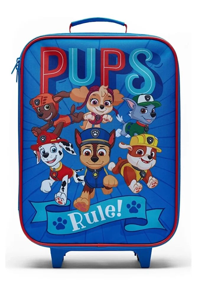 Mavi Paw Patrol Temalı Tekerlekli Küçük Kabin Boy Valiz