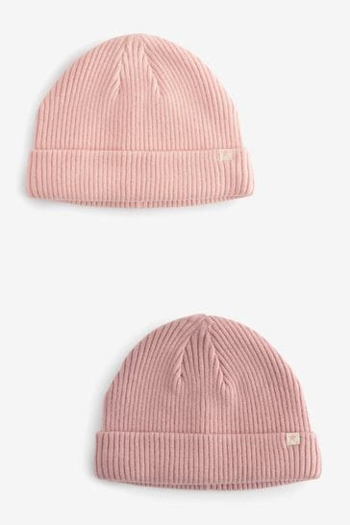 Next Baby Pembe Örgü Şapka 2'li Set