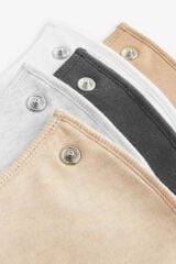 Next Baby % 100 Pamuklu Krem Kahve 5'li Mama Önlüğü